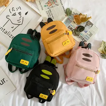Sırt çantaları Kişilik Kore Okul Malzemeleri Çocuk Çantaları Yaratıcı Yumuşak Naylon Kolu İç Bölme Fermuar Mini Görüntü