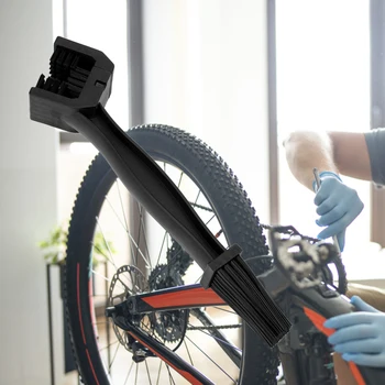 Taşınabilir Bisiklet Zinciri Temizleyici Çok Amaçlı Motosiklet Bisiklet Zinciri Temizleme Fırçası Bakım Bisiklet Aksesuarları Görüntü