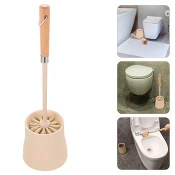 Temizleme Fırçaları Plastik Temizleyici Tuvalet Temizleme Fırçası Fırçalar Duvar Kolu Malzemeleri Ev Ahşap Banyo Görüntü
