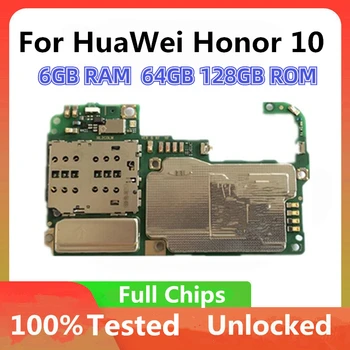 Unlocked Huawei Onur 10 için Anakart Orijinal Android Sistemi 6GB 4GB RAM 64GB 128GB ROM Huawei Onur 10 için Mantık Kurulu Görüntü