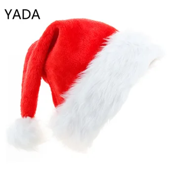 YADA Yeni Yıl Kalın Noel Şapka Yetişkinler Çocuklar Noel Süslemeleri Ev İçin Noel Noel Baba Hediyeler Dekor Kapaklar TW210073 Görüntü