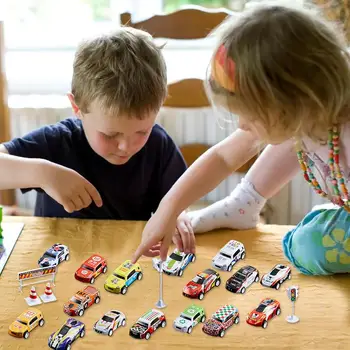 Yarış arabaları Çocuklar İçin Geri Çekin oyuncak arabalar Çocuk eğitici oyuncak arabalar Erkek Araç Oyunları Hediye Çocuklar Yarış Aracı Oyuncak Görüntü