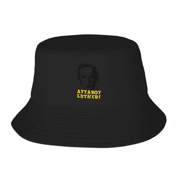 Yeni Hayalet ve Bay Tavuk: Aferin Luther! Kova şapka siyah plaj çantası Golf kap erkek şapka lüks kadın Görüntü