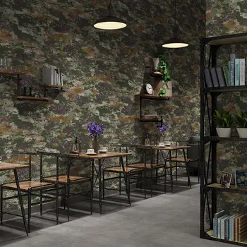 Yeni Kamuflaj Desen Modern Duvar Kağıdı Oturma Odası İnternet Kafeler Oyun Barbekü Kulübü Restoran Arka Plan Duvar Kağıdı Görüntü