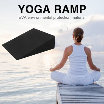 Yoga Köpük Kama Eğimli Tahta EVA Köpük Streç Eğimli Yoga bloğu Buzağı Genişletici Görüntü