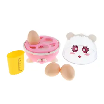 Yumurta pişiricisi Mutfak eğitici oyuncak seti Oyna Pretend Playset Çocuklar için Görüntü