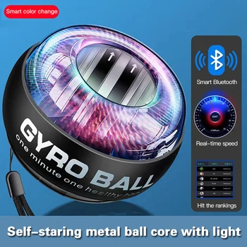 Yükseltme LED Bilek Güç El Topu Kendinden başlangıç Powerball Sayaç İle Kol El Kas Gücü Eğitmen Egzersiz fitness ekipmanları Görüntü