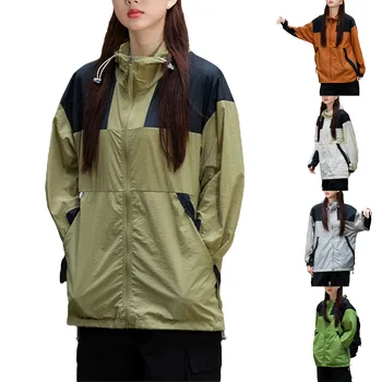 Yürüyüş Dağcılık Kampı kadın İnce Ceket Kadın Kapüşonlu Ceket Petite Mont Kadınlar için Yağmur Ceket Görüntü