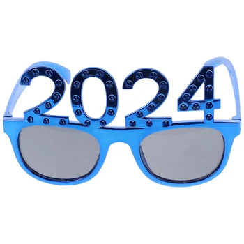 Yılbaşı dekoru 2024 Gözlük Yeni Yıl Partisi İyilik Numarası Modelleme Dekorları Malzemeleri PC Performans Sahne Görüntü