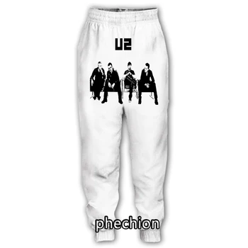 phechıon Yeni Erkek / Kadın U2 Bant 3D Baskılı Rahat pantolon Moda Streetwear Erkekler Gevşek Spor Uzun Pantolon F22 Görüntü
