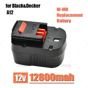 siyah & Decker için A12 12V 12800mAh A12ex Fsb12 Fs120b A1712 HP12k HP12 Pil Paketi Yerine Ni Mh Pil Paketi Görüntü