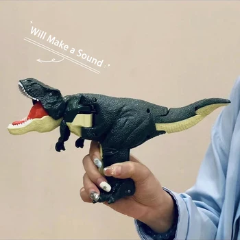 Çocuk Dekompresyon Dinozor Oyuncak Yaratıcı El kumandalı Teleskopik Bahar Salıncak Dinozor stres oyuncakları Çocuklar için Noel Hediyeleri Görüntü